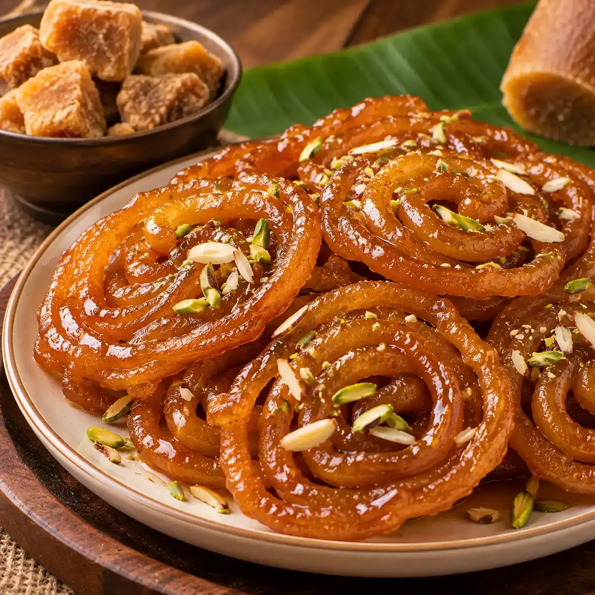 Bellam Jalebi — Golden spirals of Bellam Jalebi beckon with their irresistible allure at Apna Bazar - Eatery